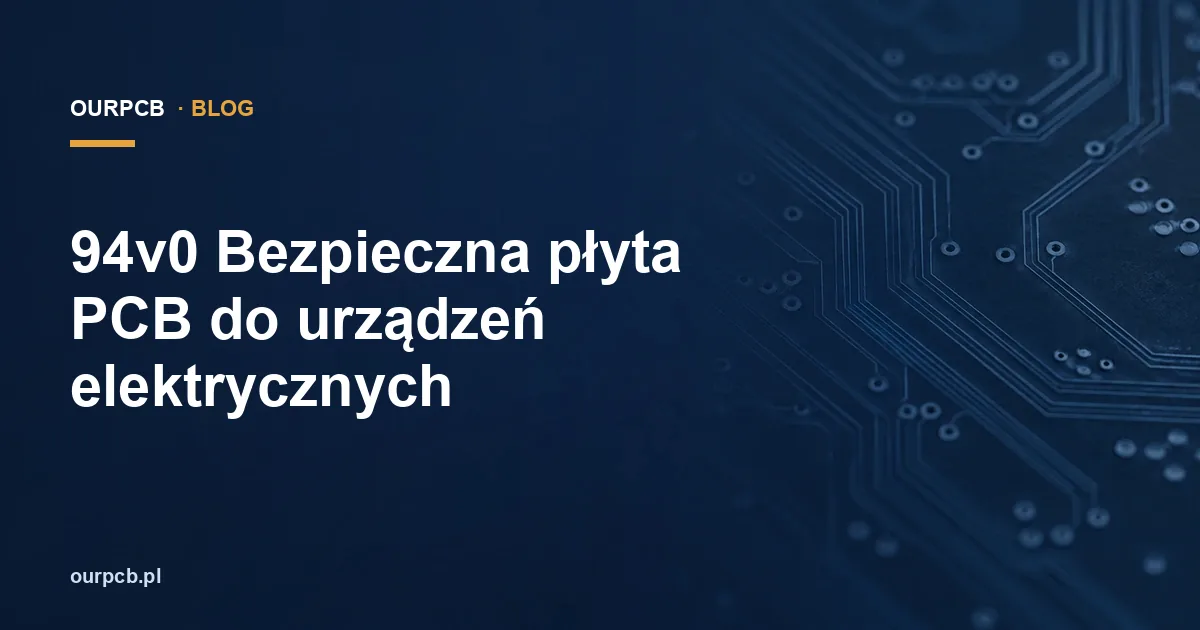 94v0 Bezpieczna płyta PCB do urządzeń elektrycznych