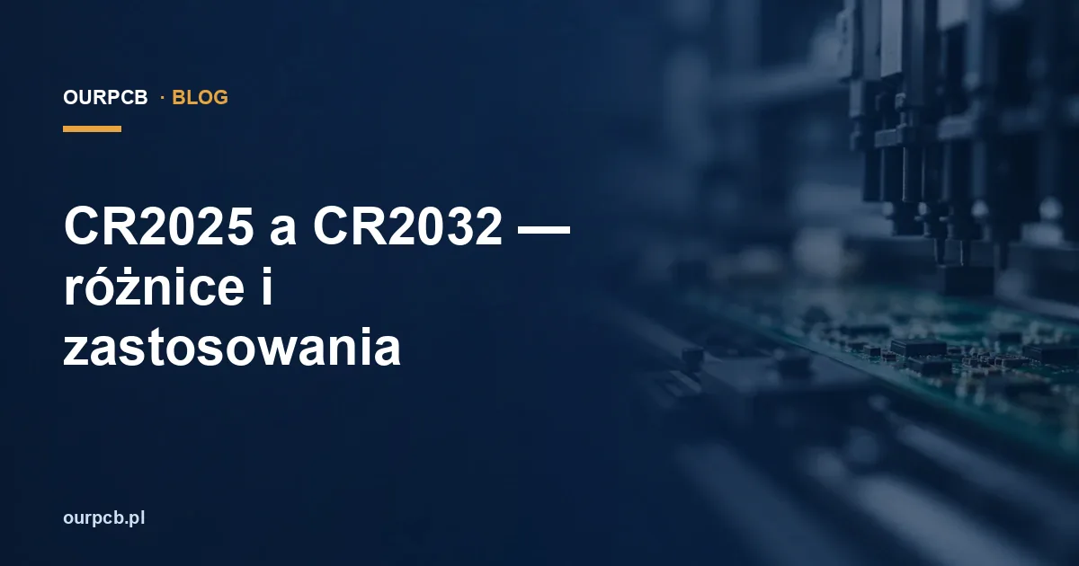 CR2025 a CR2032 — różnice i zastosowania