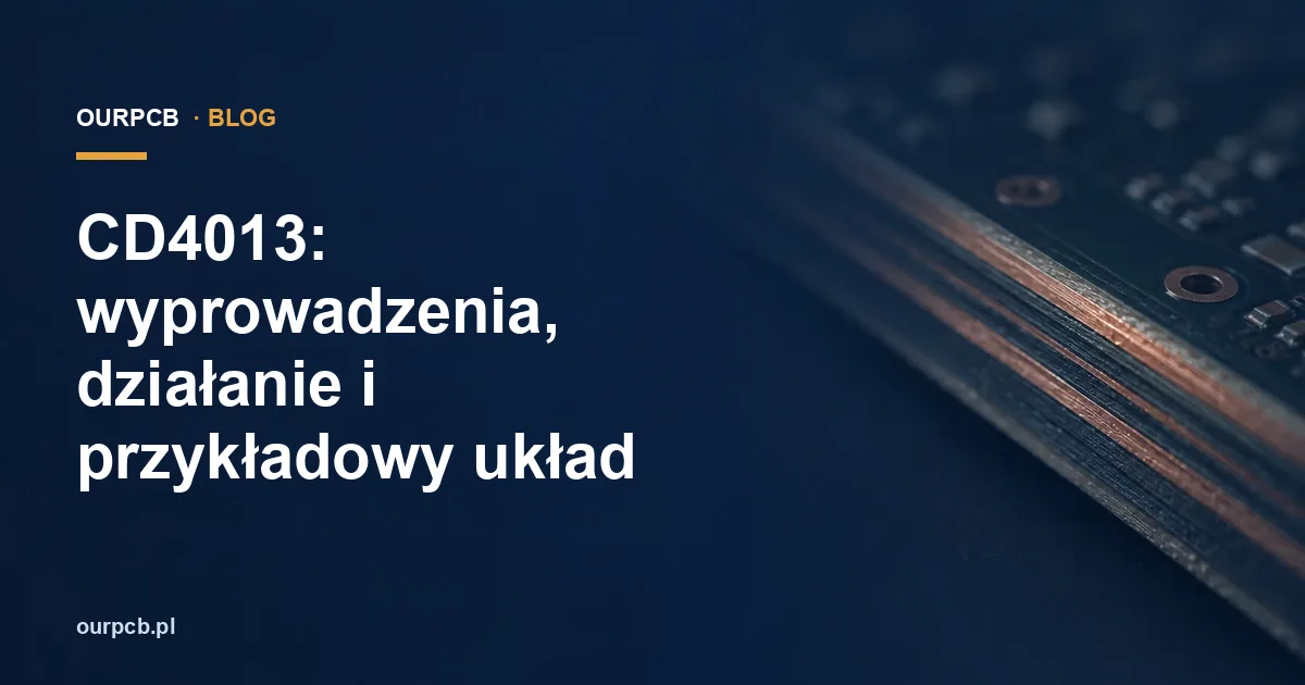 CD4013: wyprowadzenia, działanie i przykładowy układ
