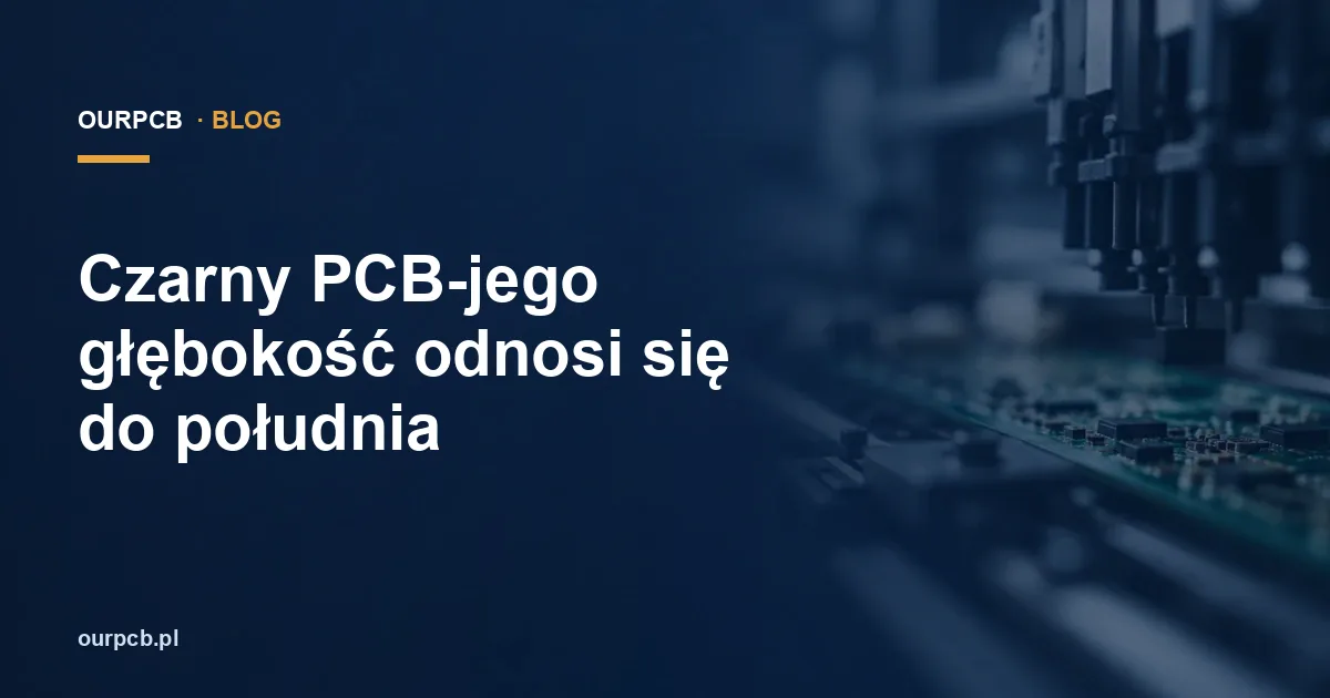 Czarny PCB-jego głębokość odnosi się do południa