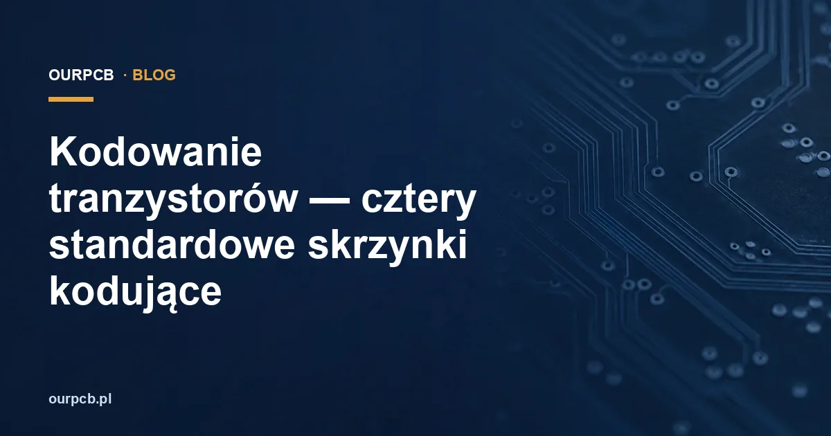 Kodowanie tranzystorów — cztery standardowe skrzynki kodujące