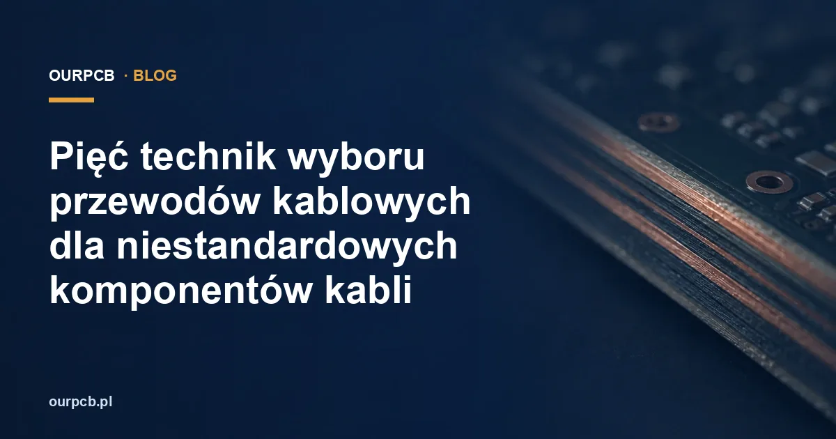 Pięć technik wyboru przewodów kablowych dla niestandardowych komponentów kabli