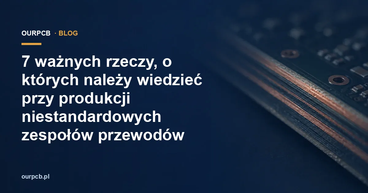 7 ważnych rzeczy, o których należy wiedzieć przy produkcji niestandardowych zespołów przewodów