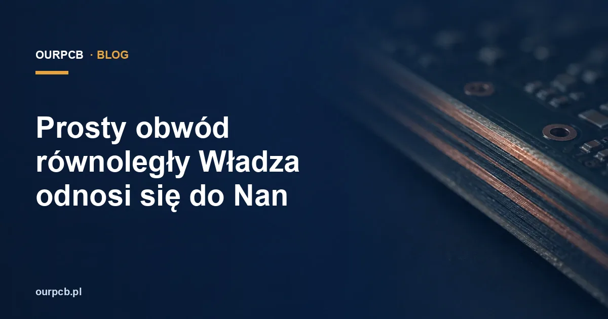 Prosty obwód równoległy Władza odnosi się do Nan