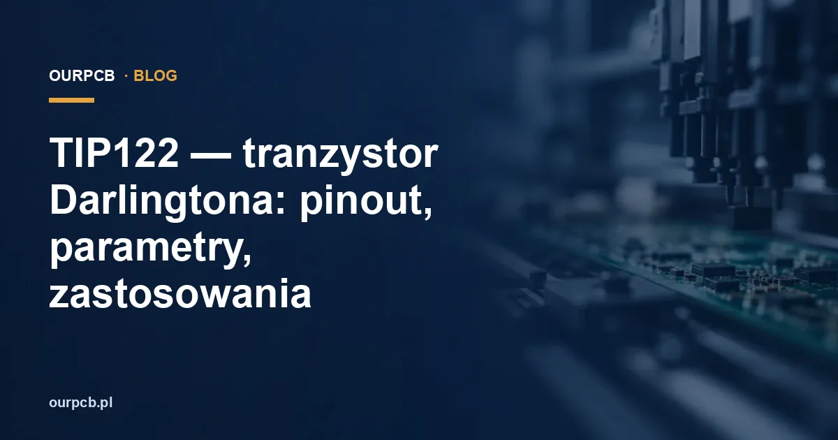 TIP122 — tranzystor Darlingtona: pinout, parametry, zastosowania