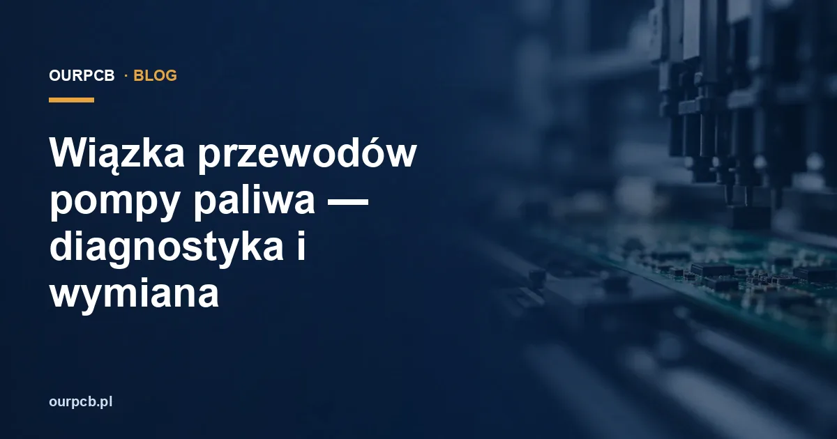 Wiązka przewodów pompy paliwa — diagnostyka i wymiana