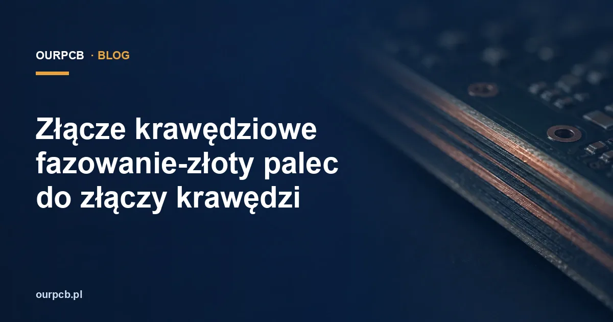Złącze krawędziowe fazowanie-złoty palec do złączy krawędzi